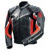 SUZUKI HAYABUSA MOTORCYCLE LEATHER RED RACING JACKET