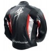 SUZUKI HAYABUSA MOTORCYCLE LEATHER RED RACING JACKET