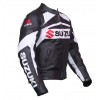 SUZUKI BLACK GSXR LEATHER RACING JACKET