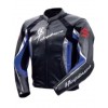 SUZUKI HAYABUSA MOTORCYCLE LEATHER RACING BLUE JACKET