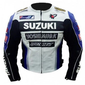 SUZUKI YOSHIMURA MOTORCYCLE LEATHER RACING JACKET