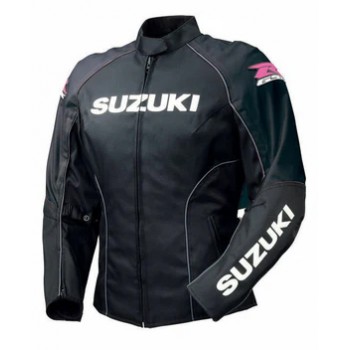 WOMEN SUZUKI GSXR MOTORCYCLE LEATHER RACING JACKET