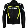 SUZUKI YELLOW LEATHER RACING JACKET