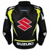 SUZUKI YELLOW LEATHER RACING JACKET