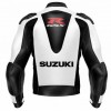 SUZUKI RED MOTORCYCLE LEATHER RACING JACKET