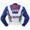 SUZUKI GSXR MOTORCYCLE LEATHER BLUE RACING JACKET SIZE XS