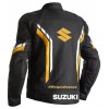 SUZUKI HAYABUSA ORANGE LEATHER RACING JACKET