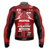 SUZUKI MOTUL GSXR RED MOTORCYCLE LEATHER RACING JACKET