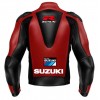 SUZUKI MOTUL GSXR RED MOTORCYCLE LEATHER RACING JACKET