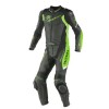 Custom Suzuki Hayabusa Motorcycle Leather Racing Suit Black Green