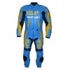 Custom Suzuki Rizla Motorcycle Leather Racing Suit Blue Gold