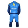 Custom Suzuki Rizla Motorcycle Leather Racing Suit Blue Gold