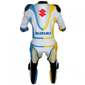 SUZUKI MEN MOTORCYCLE LEATHER RACING SUIT