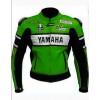 YAMAHA MEN MOTORCYCLE GREEN LEATHER RACING JACKET