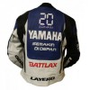 YAMAHA MOTORCYCLE BLUE LEATHER RACING JACKET