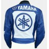 YAMAHA BLUE MOTORCYCLE LEATHER RACING JACKET SIZE US MEDIUM