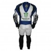 Custom Yamaha Monster Energy Motorcycle Leather Racing Suit Blue White