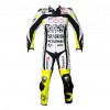 Custom Yamaha Petronas VR 46 Moto Gp Leather Racing Suit White Black Yellow