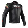 APRILIA BLACK KNIGHT MOTORCYCLE LEATHER RACING JACKET