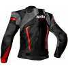 APRILIA BLACK MOTORCYCLE LEATHER RACING JACKET