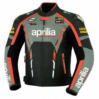 APRILIA MEN MOTORCYCLE LEATHER RACING JACKET