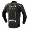 Aprilia Racing Custom Motorcycle Leather Jacket Black