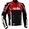 Aprilia Racing Motogp Custom Motorcycle Leather Jacket Black Red White