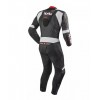 Aprilia Custom Motorcycle Leather Racing Suit Black Gray