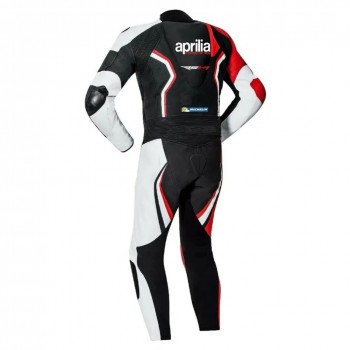 Aprilia HSBK Racing Custom Motorbike Suit Red Black White