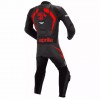 Custom Aprilia Motorbike Leather Racing Suit Black Red