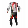 Custom Aprilia Motorcycle Leather Racing Suit White Black Red Green