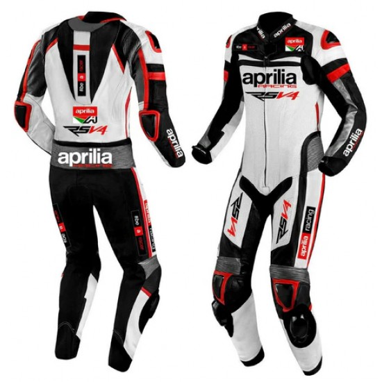 APRILIA MEN MOTORCYCLE LEATHER RACING SUIT