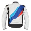 BMW Motorrad Custom Motorcycle Leather Racing Jacket Black White Red Blue