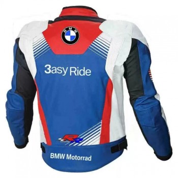 BMW MOTORRAD BY GSXR MOTORCYCLE BLACK LEATHER RACING JACKET