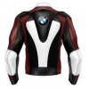 BMW BLACK MEN MOTORCYCLE LEATHER RACING JACKET