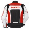 Custom Ducati Motorcycle Leather Racing Jacket Red Black White