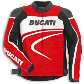 DUCATI MOTORCYCLE LEATHER RACING JACKET