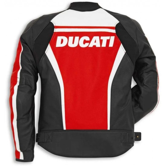 DUCATI MOTORCYCLE LEATHER RACING JACKET