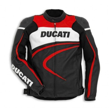 DUCATI MOTORCYCLE LEATHER RACING JACKET