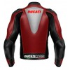 DUCATI CORSE MOTORCYCLE RED LEATHER RACING JACKET