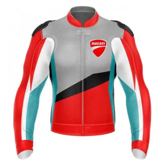 DUCATI MOTORCYCLE LEATHER RACING JACKET