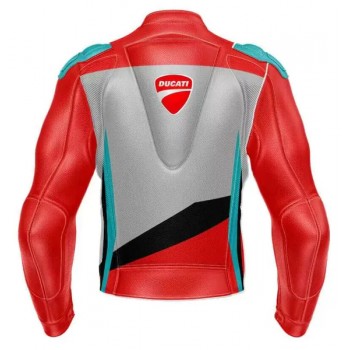 DUCATI MOTORCYCLE LEATHER RACING JACKET