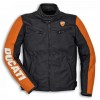 DUCATI ORANGE MOTORCYCLE LEATHER RACING JACKET