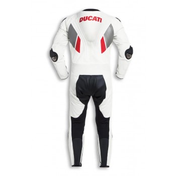 Custom Ducati 1299 Motorcycle Leather Racing Suit White Black Red