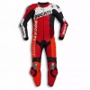 Custom Ducati Corse Motorbike Leather Racing Suit Orange Red Black White