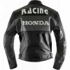 Custom Honda Motorbike Leather Racing Jacket Black