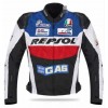 Honda Repsol Custom Motorcycle Leather Racing Jacket Black Blue