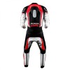 Custom Honda CBR Motorbike Leather Racing Suit Black White