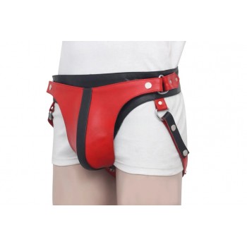 Men's Real Leather Jockstrap, Fetish, Club Leather Underwear, Sexy Thong, Adult, Codpiece, Fetish Underwear, Men Leather Underwear