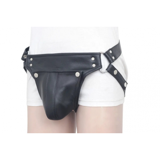 Men's Real Leather Jockstrap, Fetish, Club Leather Underwear, Sexy Thong, Adult, Codpiece, Fetish Underwear, Men Leather Underwear